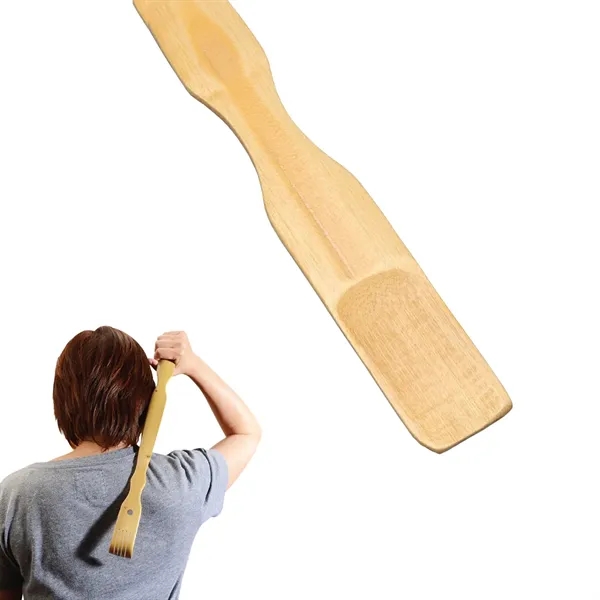 1 1/2" x 19" bamboo back scratcher with a shoe horn.... from ASI 57655 STOPNGO Line