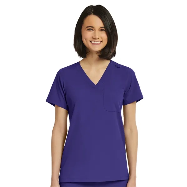 ScrubJoy Originals - Women's Fitted One-Pocket V-Neck Scr...... from ASI 86018 Scrub Authority