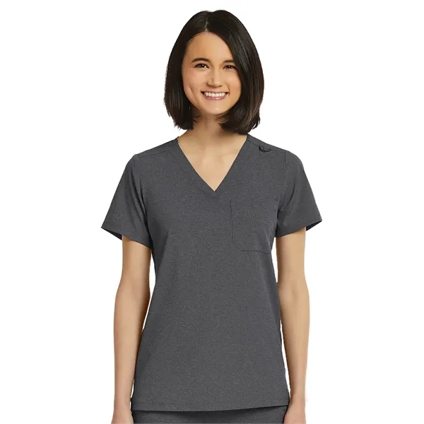 ScrubJoy Originals - Women's Fitted One-Pocket V-Neck Scr...... from ASI 86018 Scrub Authority