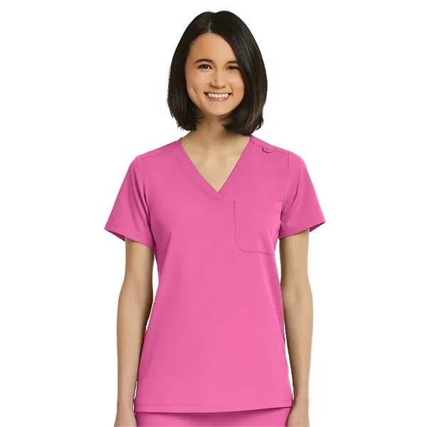 ScrubJoy Originals - Women's Fitted One-Pocket V-Neck Scr...... from ASI 86018 Scrub Authority