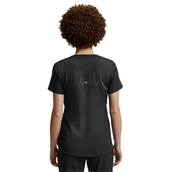 White Cross - VIBE - Women's Curved V-Neckline Scrub Top... from ASI 86018 Scrub Authority / Uniform Stores