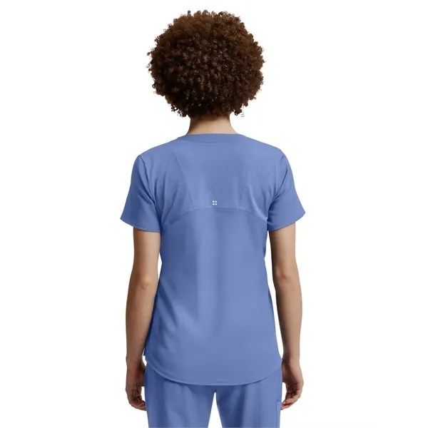 White Cross - VIBE - Women's Curved V-Neckline Scrub Top... from ASI 86018 Scrub Authority / Uniform Stores