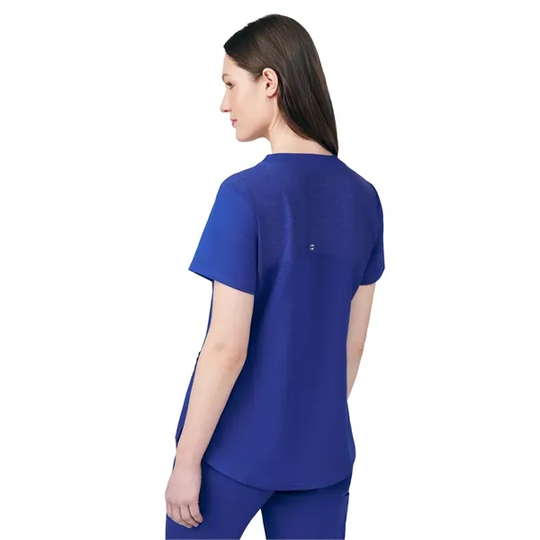 White Cross - VIBE - Women's Curved V-Neckline Scrub Top... from ASI 86018 Scrub Authority / Uniform Stores