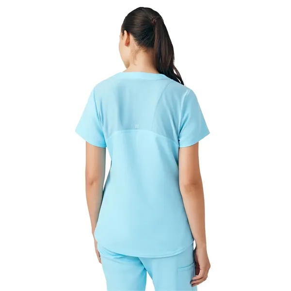 White Cross - VIBE - Women's Curved V-Neckline Scrub Top... from ASI 86018 Scrub Authority / Uniform Stores