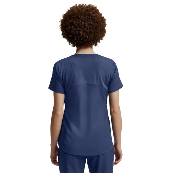 White Cross - VIBE - Women's Curved V-Neckline Scrub Top... from ASI 86018 Scrub Authority / Uniform Stores