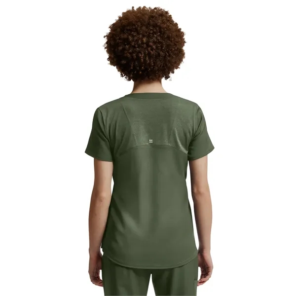 White Cross - VIBE - Women's Curved V-Neckline Scrub Top... from ASI 86018 Scrub Authority / Uniform Stores