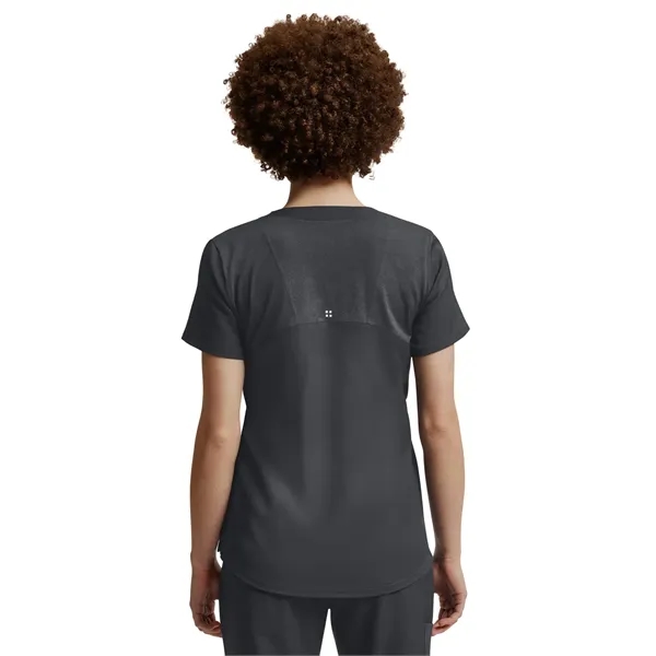 White Cross - VIBE - Women's Curved V-Neckline Scrub Top... from ASI 86018 Scrub Authority / Uniform Stores