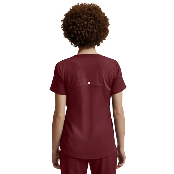 White Cross - VIBE - Women's Curved V-Neckline Scrub Top... from ASI 86018 Scrub Authority / Uniform Stores