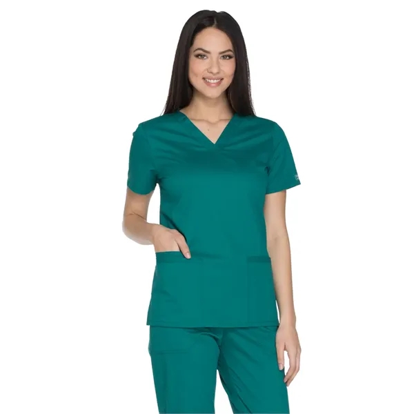 Cherokee Workwear Core Stretch Women's V-Neck Top... from ASI 86018 Scrub Authority / Uniform Stores