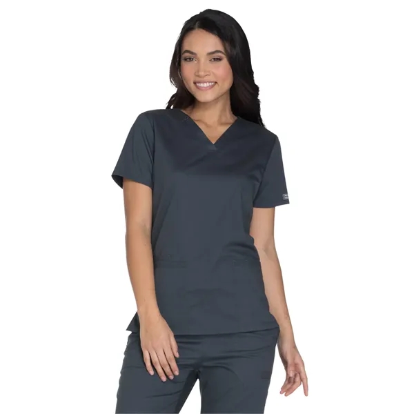 Cherokee Workwear Core Stretch Women's V-Neck Top... from ASI 86018 Scrub Authority / Uniform Stores