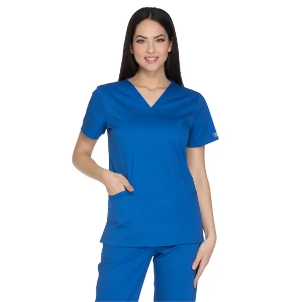 Cherokee Workwear Core Stretch Women's V-Neck Top... from ASI 86018 Scrub Authority / Uniform Stores