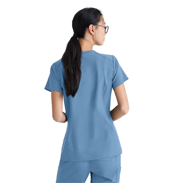 Grey's Anatomy Banded V-Neck Tuck-In Top... from ASI 86018 Scrub Authority