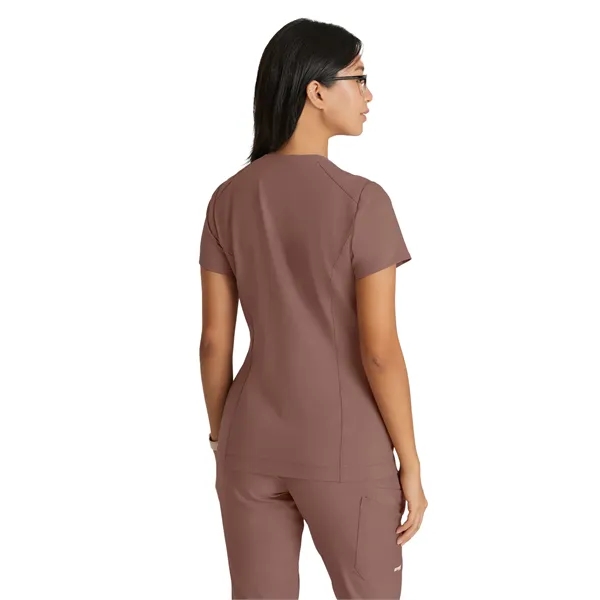 Grey's Anatomy Banded V-Neck Tuck-In Top... from ASI 86018 Scrub Authority