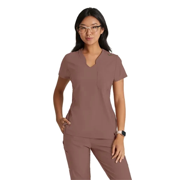 Grey's Anatomy Banded V-Neck Tuck-In Top... from ASI 86018 Scrub Authority