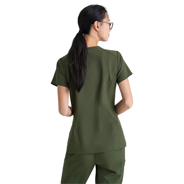 Grey's Anatomy Banded V-Neck Tuck-In Top... from ASI 86018 Scrub Authority