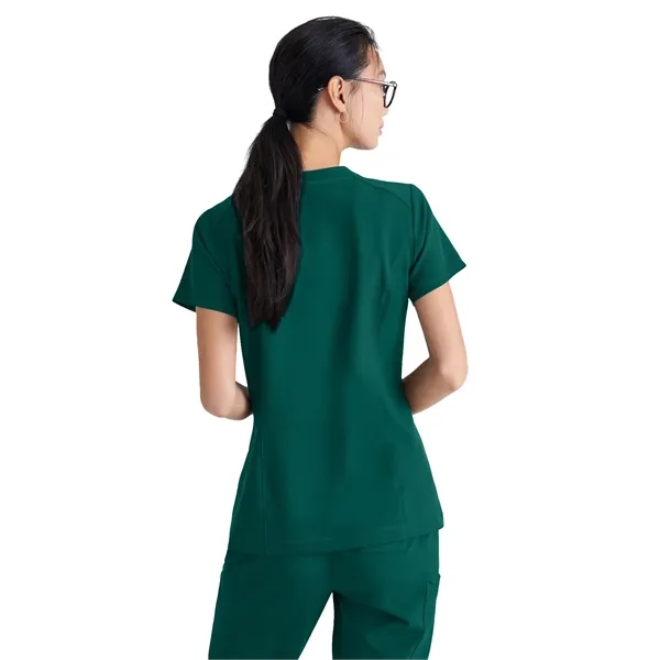 Grey's Anatomy Banded V-Neck Tuck-In Top... from ASI 86018 Scrub Authority