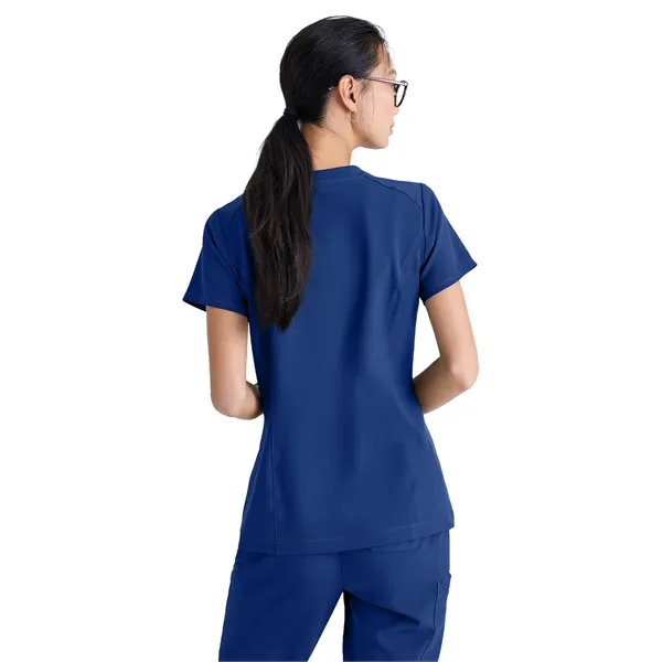 Grey's Anatomy Banded V-Neck Tuck-In Top... from ASI 86018 Scrub Authority