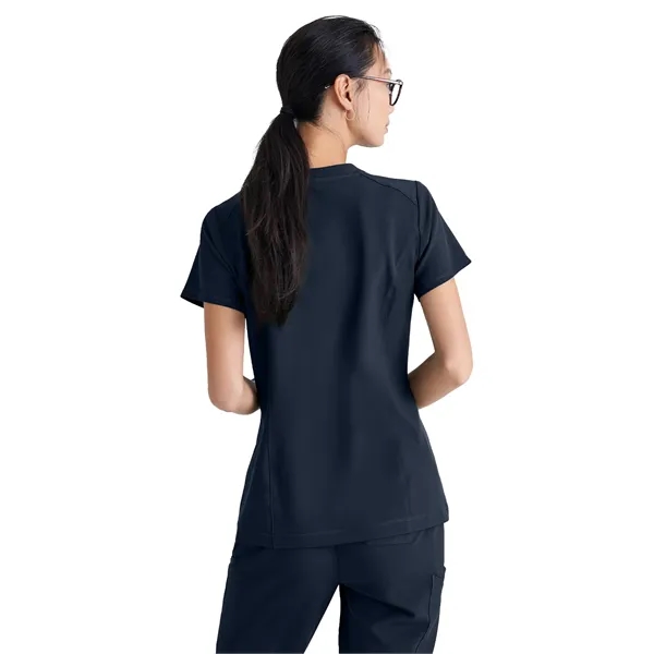 Grey's Anatomy Banded V-Neck Tuck-In Top... from ASI 86018 Scrub Authority