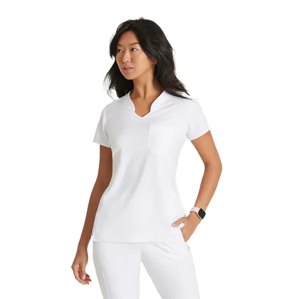 Grey's Anatomy Banded V-Neck Tuck-In Top... from ASI 86018 Scrub Authority