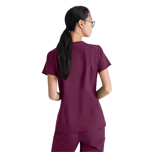 Grey's Anatomy Banded V-Neck Tuck-In Top... from ASI 86018 Scrub Authority