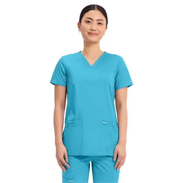 Cherokee Workwear Revolution Women's V-Neck Top... from ASI 86018 Scrub Authority / Uniform Stores