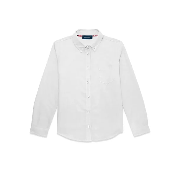 Classroom Uniforms Juniors Long Sleeve Oxford Shirt.... from ASI 86018 Scrub Authority / Uniform Stores