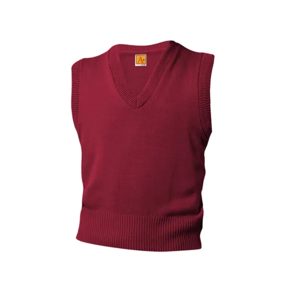 A+ Uniforms Unisex Jersey V-Neck Pullover Vest... from ASI 86018 Scrub Authority / Uniform Stores