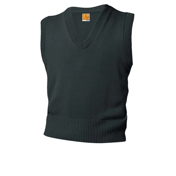 A+ Uniforms Unisex Jersey V-Neck Pullover Vest... from ASI 86018 Scrub Authority / Uniform Stores