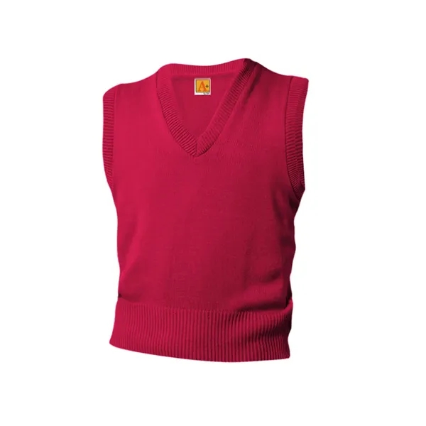 A+ Uniforms Unisex Jersey V-Neck Pullover Vest... from ASI 86018 Scrub Authority / Uniform Stores