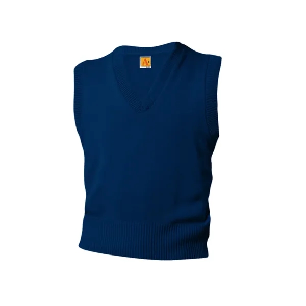 A+ Uniforms Unisex Jersey V-Neck Pullover Vest... from ASI 86018 Scrub Authority / Uniform Stores