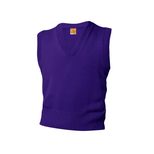 A+ Uniforms Unisex Jersey V-Neck Pullover Vest... from ASI 86018 Scrub Authority / Uniform Stores