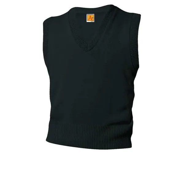 A+ Uniforms Unisex Jersey V-Neck Pullover Vest... from ASI 86018 Scrub Authority / Uniform Stores