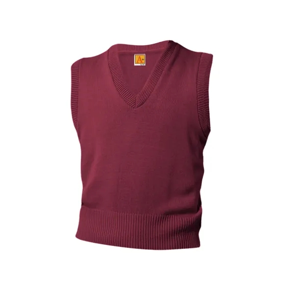 A+ Uniforms Unisex Jersey V-Neck Pullover Vest... from ASI 86018 Scrub Authority / Uniform Stores