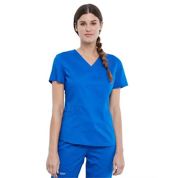 Cherokee Workwear Revolution Women's V-Neck Top... from ASI 86018 Scrub Authority / Uniform Stores