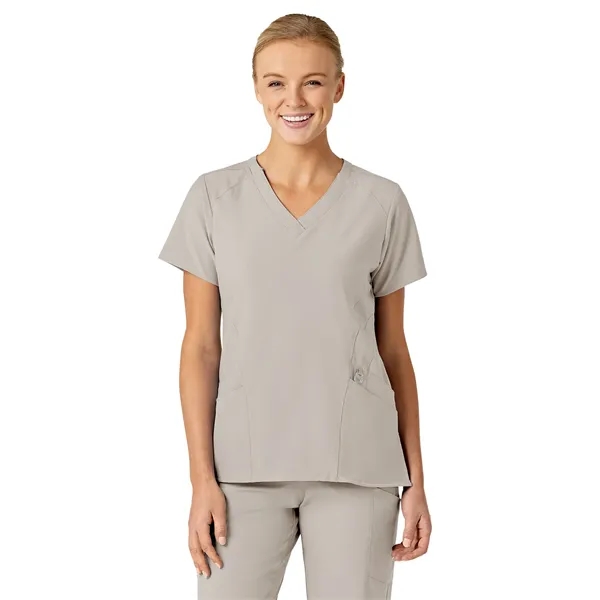 Wink W123 Women's Stylized V-Neck Top... from ASI 86018 Scrub Authority / Uniform Stores