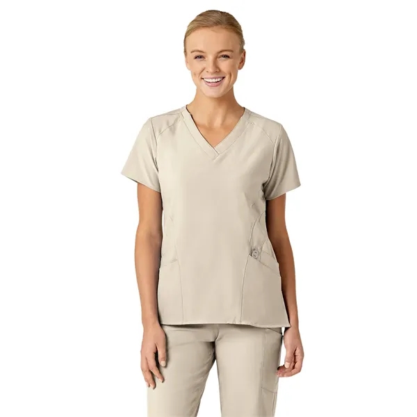 Wink W123 Women's Stylized V-Neck Top... from ASI 86018 Scrub Authority / Uniform Stores