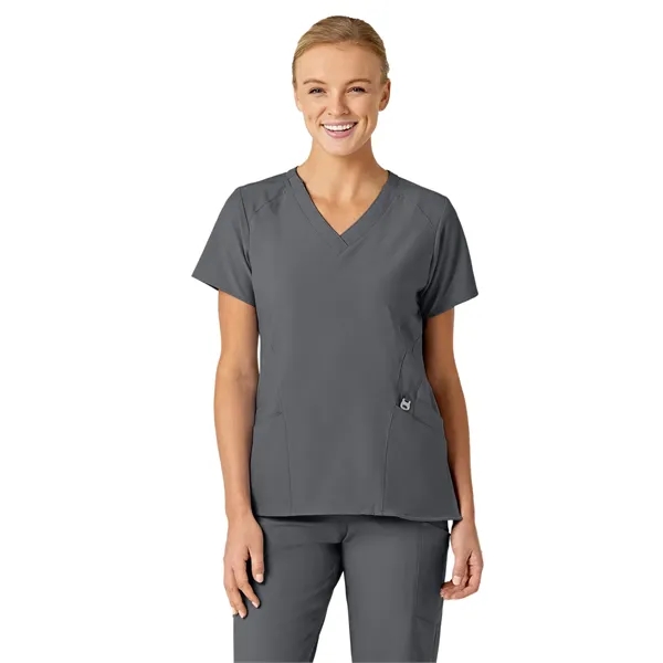 Wink W123 Women's Stylized V-Neck Top... from ASI 86018 Scrub Authority / Uniform Stores