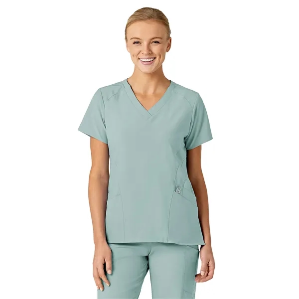 Wink W123 Women's Stylized V-Neck Top... from ASI 86018 Scrub Authority / Uniform Stores