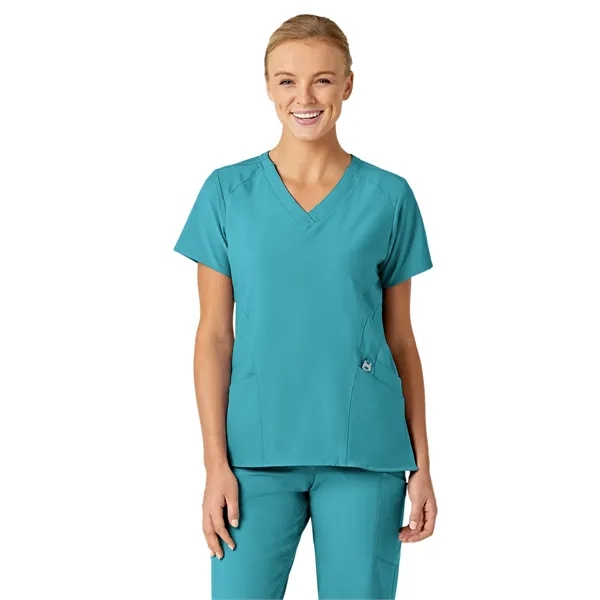 Wink W123 Women's Stylized V-Neck Top... from ASI 86018 Scrub Authority / Uniform Stores