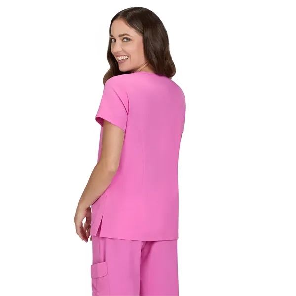 koi - Planet - Women's Shirred Chest V-Neck Enik Scrub Top... from ASI 86018 Scrub Authority / Uniform Stores