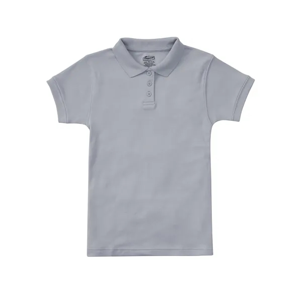 Classroom Uniforms Girls Short Sleeve Fitted Interlock Polo... from ASI 86018 Scrub Authority / Uniform Stores