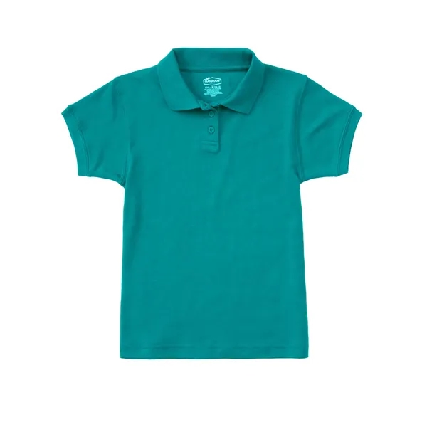 Classroom Uniforms Girls Short Sleeve Fitted Interlock Polo... from ASI 86018 Scrub Authority / Uniform Stores