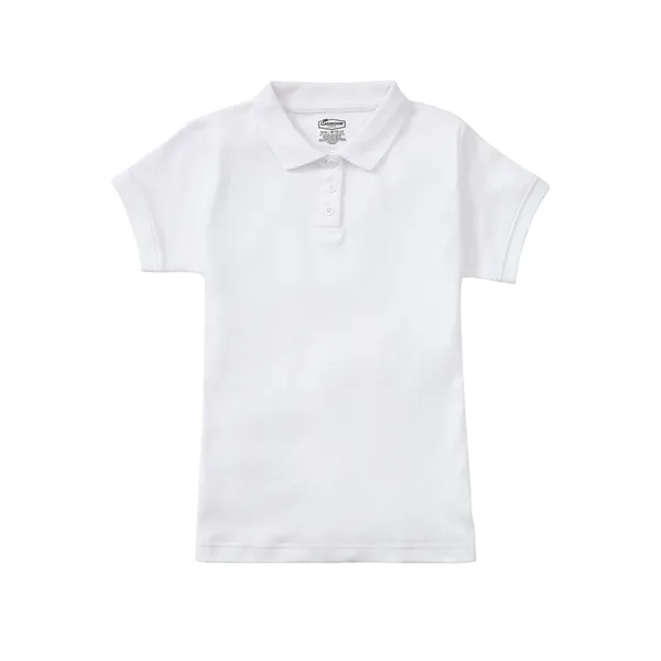 Classroom Uniforms Girls Short Sleeve Fitted Interlock Polo... from ASI 86018 Scrub Authority / Uniform Stores