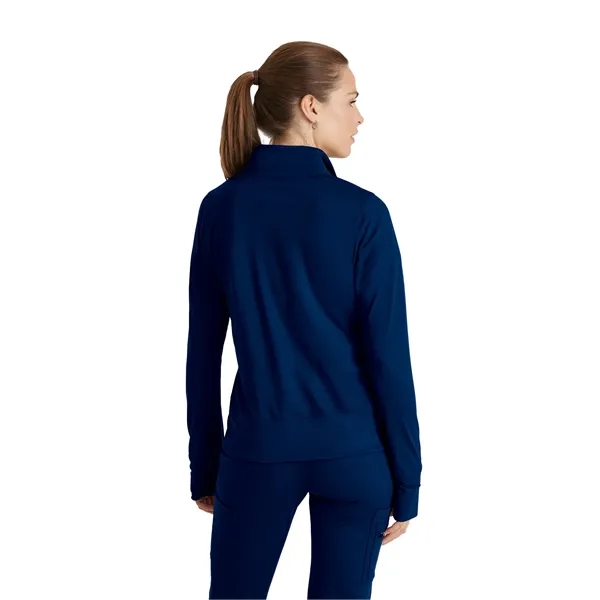 Barco One - Women's Kangaroo Pocket Zip-Up Warm-Up Scrub...... from ASI 86018 Scrub Authority / Uniform Stores