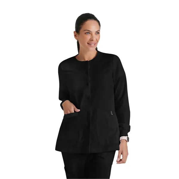 Round Neck Cuffed Warm-Up Jacket.... from ASI 86018 Scrub Authority / Uniform Stores