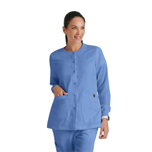 Round Neck Cuffed Warm-Up Jacket.... from ASI 86018 Scrub Authority / Uniform Stores
