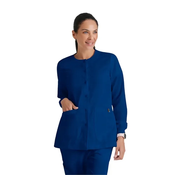 Round Neck Cuffed Warm-Up Jacket.... from ASI 86018 Scrub Authority / Uniform Stores