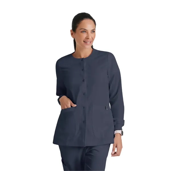 Round Neck Cuffed Warm-Up Jacket.... from ASI 86018 Scrub Authority / Uniform Stores