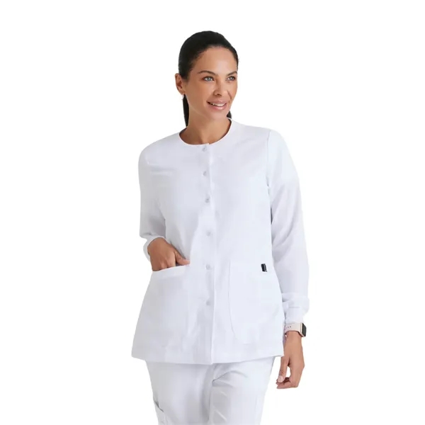Round Neck Cuffed Warm-Up Jacket.... from ASI 86018 Scrub Authority / Uniform Stores