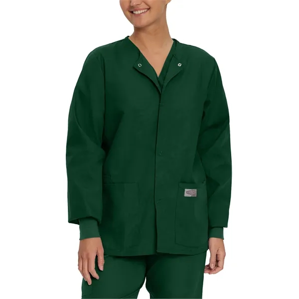 Landau Unisex Warmup Jacket with Knit Cuffs... from ASI 86018 Scrub Authority / Uniform Stores